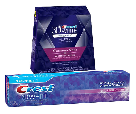 Bộ sản phẩm làm trắng răng tốt nhất của mỹ crest 3d white