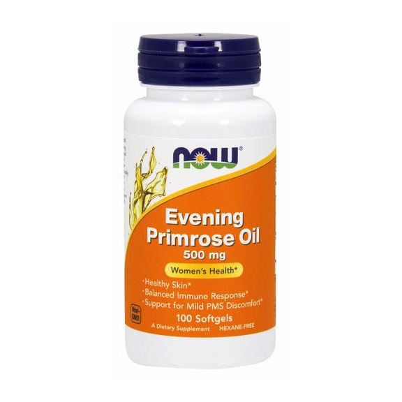 Now foods evening primrose oil – viên uống chăm sóc sức khỏe cho phụ nữ tiền mãn kinh, 500mg, 100 viên