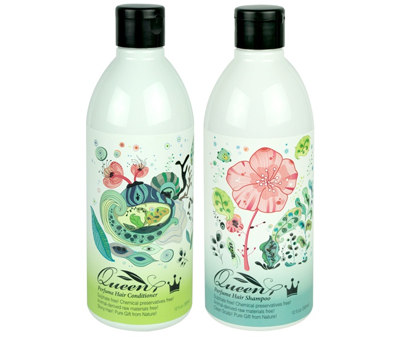 bộ dầu gội và dầu xả dưỡng tóc trị rụng tóc chiết xuất hồng sâm queen perfume hình 1