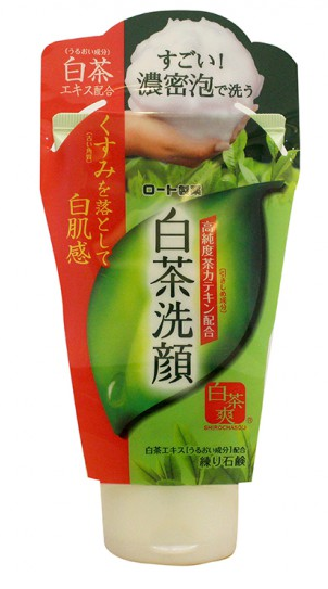 sữa rửa mặt trà xanh nguyên chất shirochasou rohto 120g của nhật bản hình 1