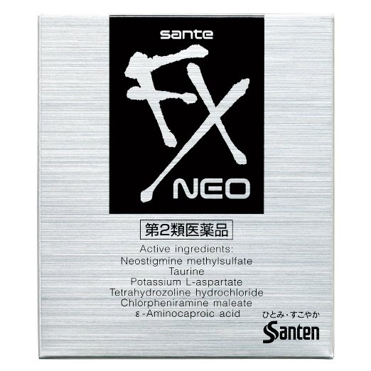 thuốc nhỏ mắt giảm đau mắt, mỏi mắt sante fx neo nhật bản hình 1