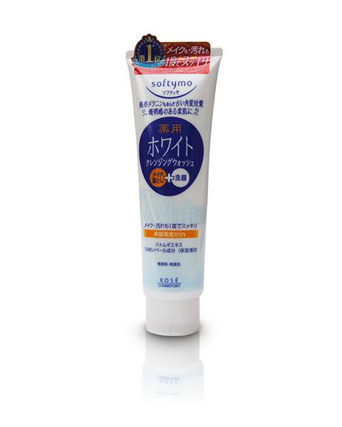sữa rửa mặt làm trắng dưỡng ẩm da kose softymo white 190g hình 1