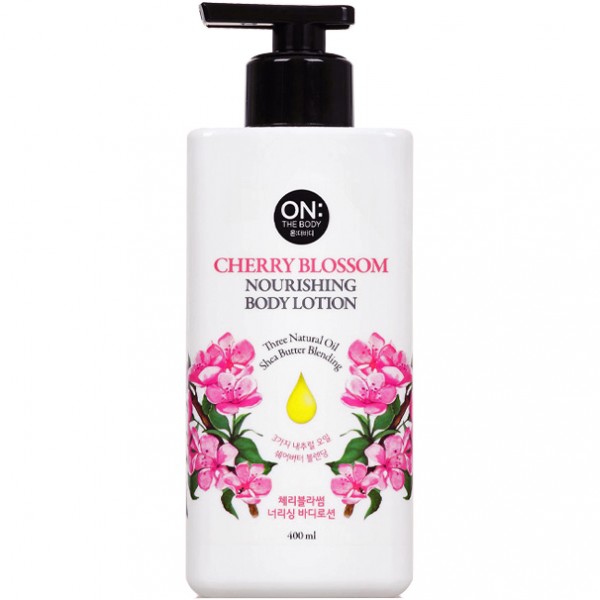 sữa dưỡng thể hoa anh đào on the body cherry blossom nourishing body lotion 400ml hình 1