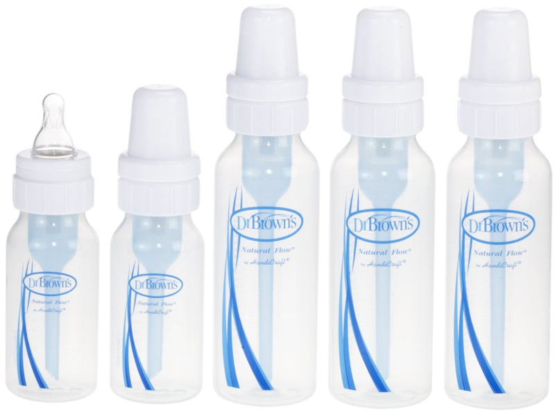 bộ 5 bình sữa dr browns cho trẻ sơ sinh của mỹ 250ml và 120ml hình 2
