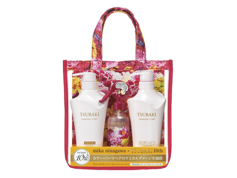 bộ dầu gội tsubaki trắng tsubaki damage care phục hồi tóc hư tổn hình 1