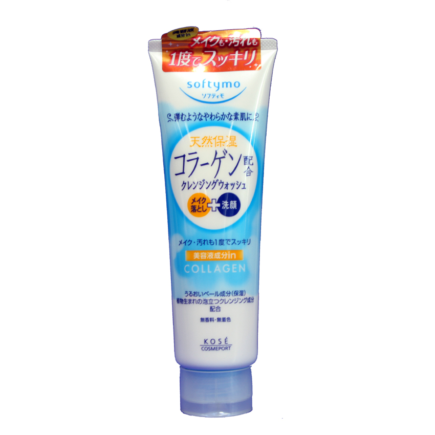 Sữa rửa mặt Kose Softymo Collagen chống lão hóa 220g hình 1