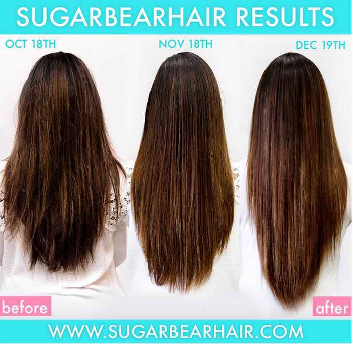 Kẹo dẻo kích thích mọc tóc Sugar Bear Hair của Mỹ hộp 60 viên hình 2