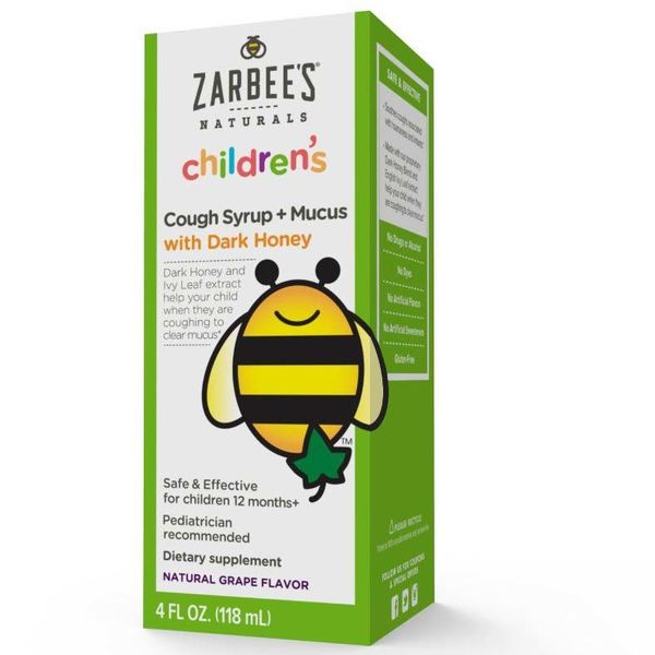 Siro trị ho cho trẻ em trên 1 tuổi Zarbee’s Naturals Children Cough Syrup 118ml hình 1