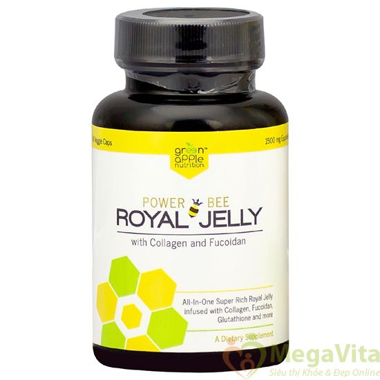 Viên uống sữa ong chúa giúp đẹp da, ngừa ung thư Power Bee Royal Jelly hộp 60 viên của Mỹ hình 1