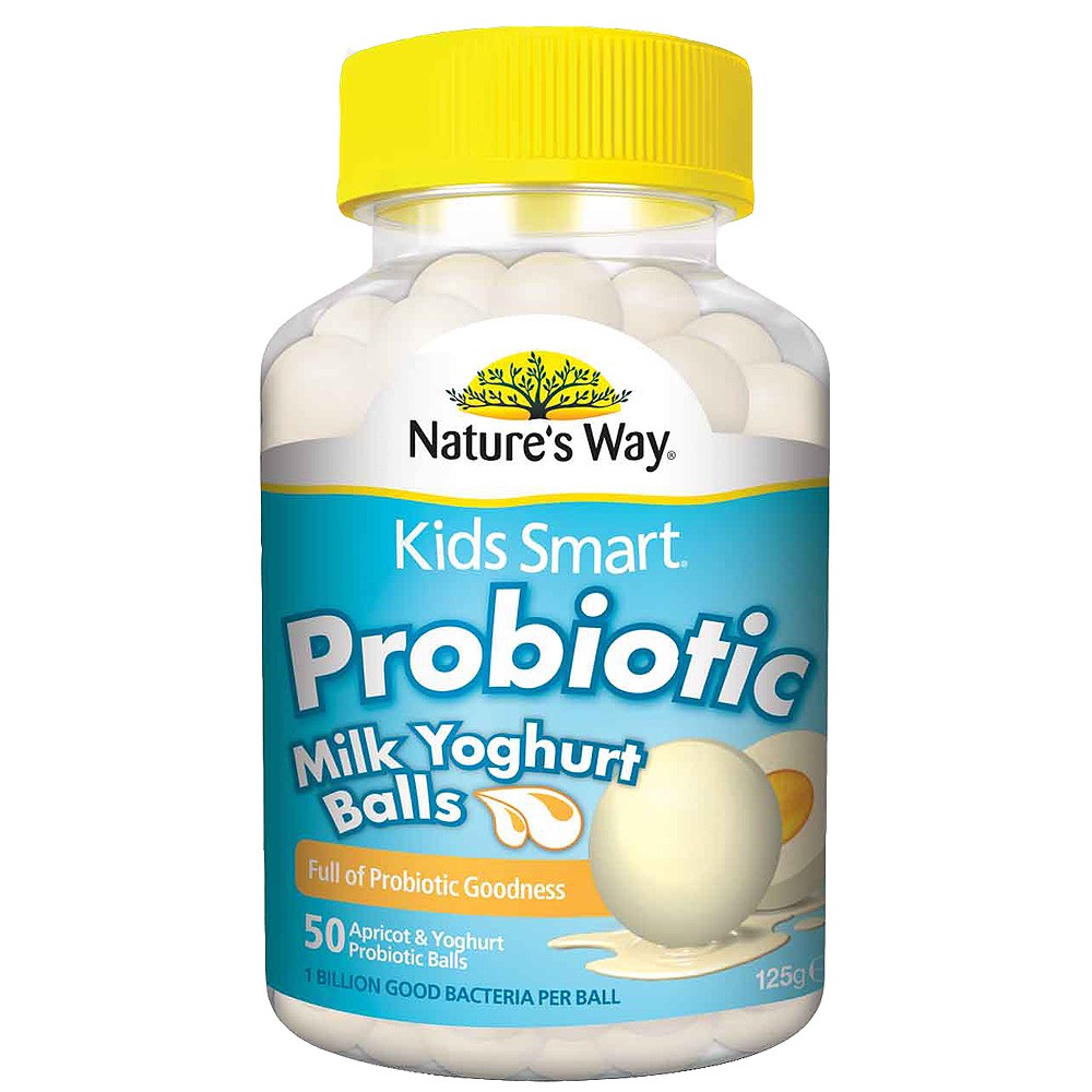 Kẹo bổ sung lợi khuẩn, ngăn ngừa táo bón, hỗ trợ tiêu hóa cho trẻ Kids Smart Probiotic hương Sữa chua hộp 50 viên hình 2