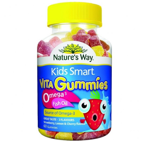 Kẹo dẻo bổ sung Omega 3 và vitamin E tự nhiên cho bé Kids Smart Vita Gummies Omega 3 Fish Oil hộp 60 viên hình 2
