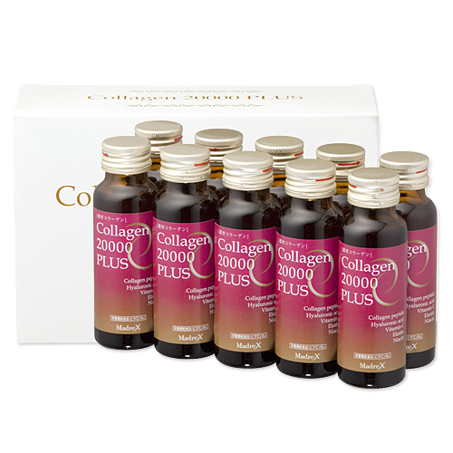 Collagen dạng nước hàm lượng cao nhất thế giới Collagen 20000 Plus MadreX Nhật Bản hộp 10 chai hình 9
