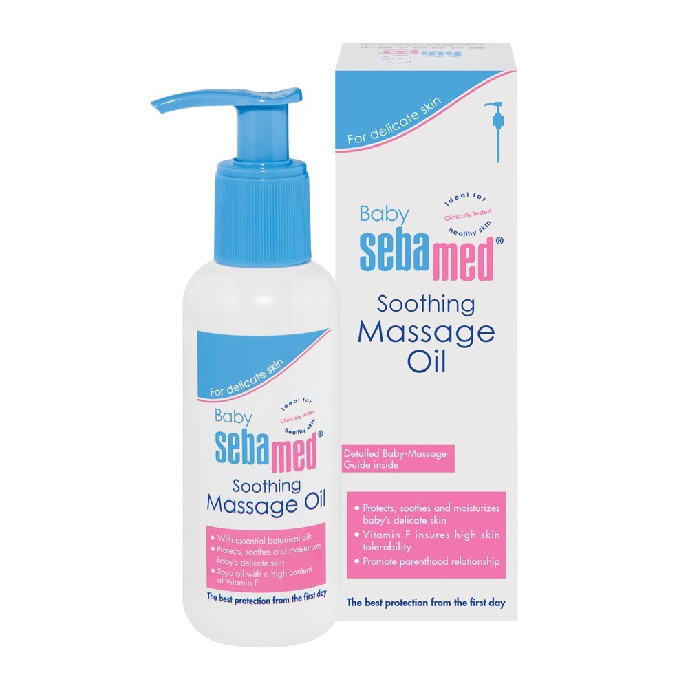 Tinh dầu massage toàn thân cho trẻ giúp tăng cường tuần hoàn máu Sebamed của Đức 150ml hình 8