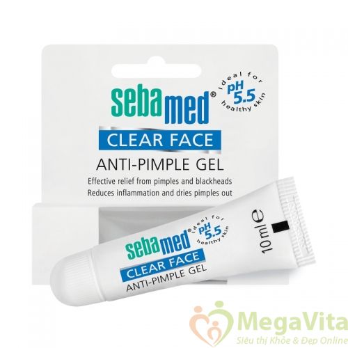 Gel trị mụn, giảm sưng viêm Sebamed Clear Face Anti Pimple Gel của Đức tuýp 10ml hình 6