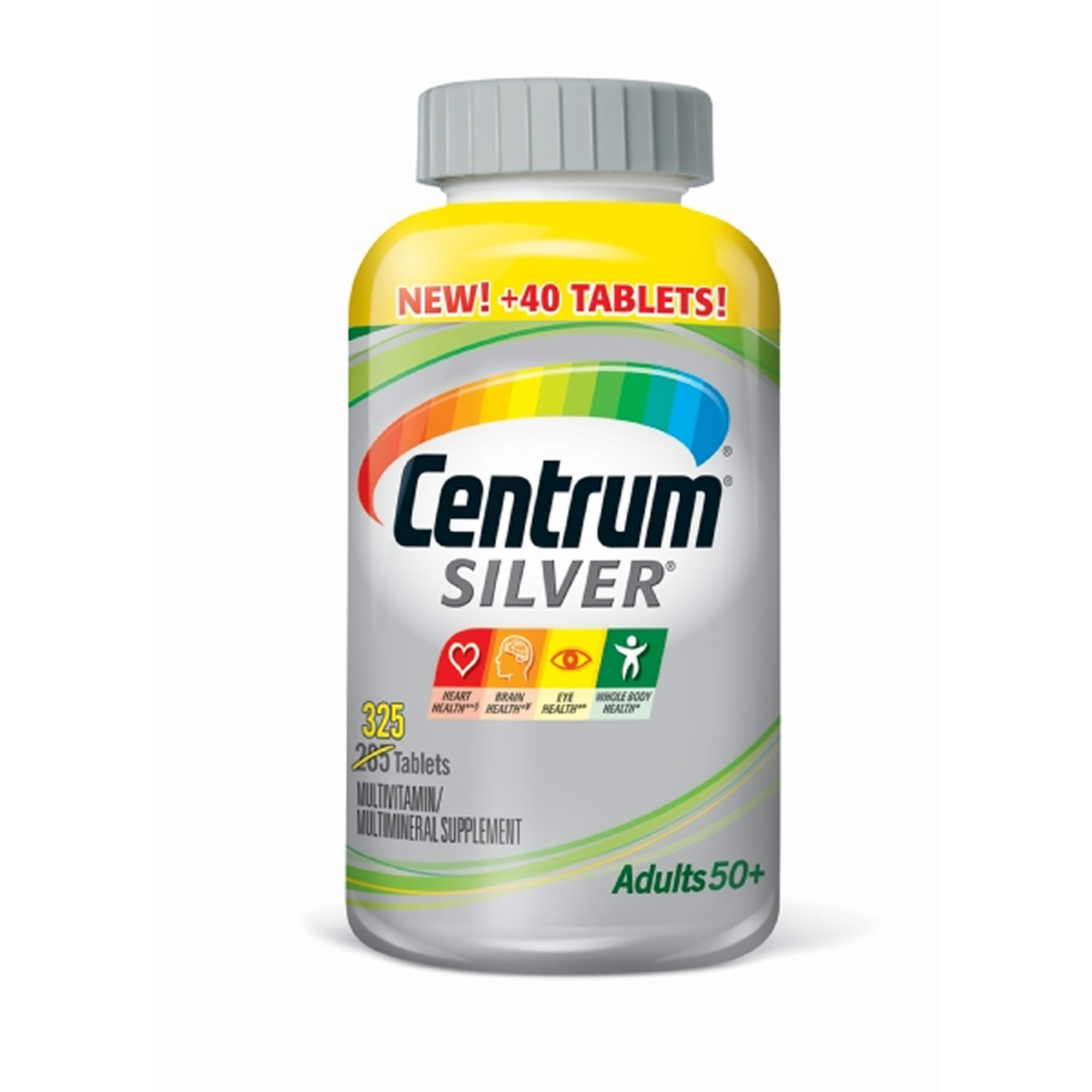 Viên uống bổ sung vitamin và khoáng chất, tăng sức đề kháng cho người trên 50 tuổi Centrum Silver Adults 50 hộp 325 viên hình 6