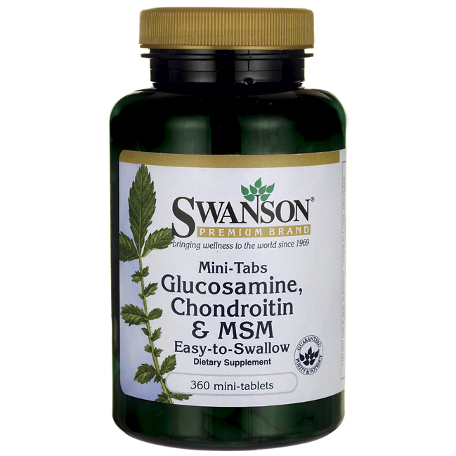 Swanson Glucosamine Chondroitin & MSM 240 viên - Bổ Trợ xương khớp Giúp Tái Tạo Lại Sụn Khớp Đã Bị Thái Hóa Thương Tổn hình 1