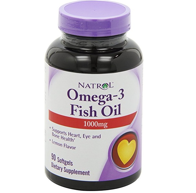 Viên uống tăng cường thị lực, hỗ trợ tim mạch và xương khớp natrol omega 3 fish oil 1000mg của mỹ hộp 90 viên