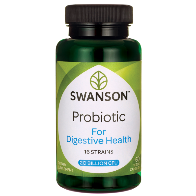 Viên uống bổ sung lợi khuẩn probiotic cải thiện hệ tiêu hóa swanson probiotic for digestive health hộp 60 viên
