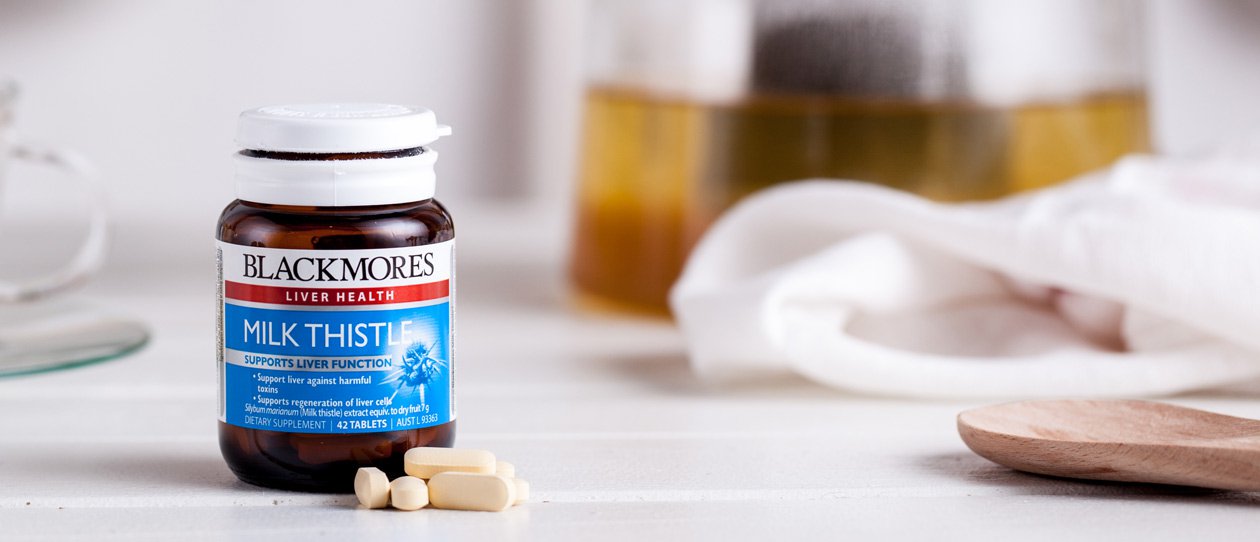Milk thistle blackmores 42 viên của Úc viên uống hỗ trợ và tăng cường giải độc gan