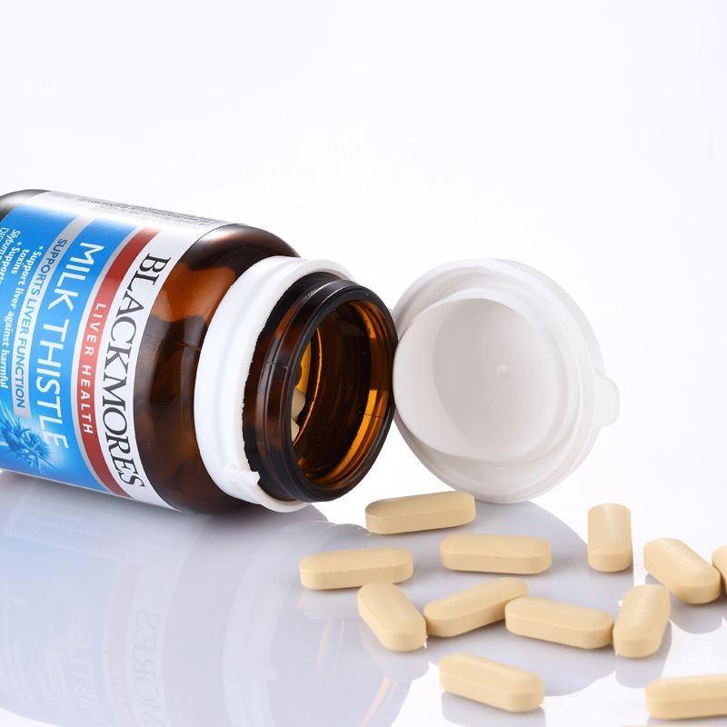 Milk thistle blackmores 42 viên của Úc : viên uống hỗ trợ và tăng cường giải độc gan
