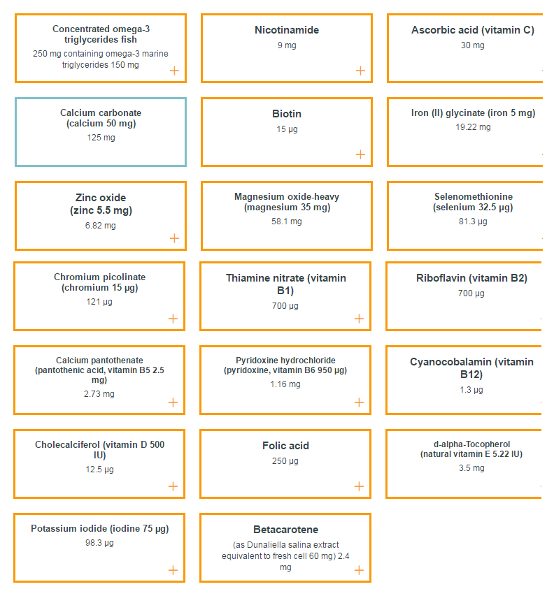 Kẽm vitamin c d và betacarotene
