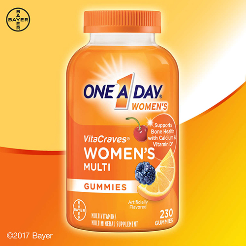 One a day women’s vitacraves gummies của mỹ 230 viên kẹo bổ sung vitamin tổng hợp cho nữ giới