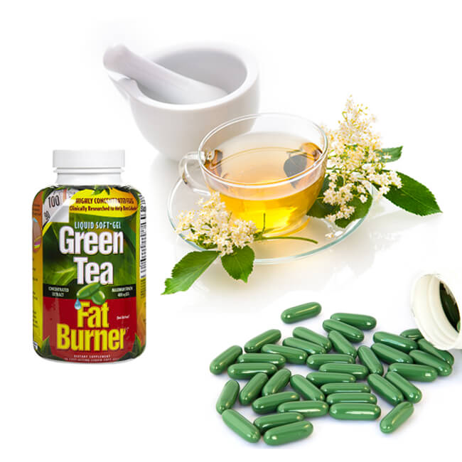Green tea fat burner 400mg 200 viên viên uống giảm cân từ trà xanh