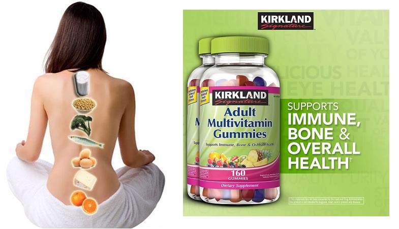 Kẹo dẻo bổ sung vitamin cho người lớn kirkland signature adult