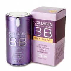 Collagen Blemish Balm Cellio SPF 40 PA+++ 40g: Kem nền trang điểm chống nắng Hàn Quốc