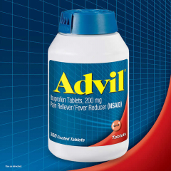 Thuốc giảm đau Advil  Ibuprofen, 200mg -  Nhanh chóng làm dịu các cơn đau.