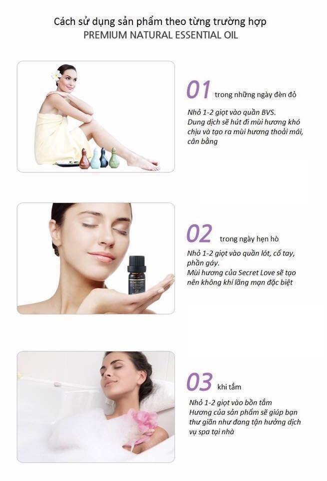 Dionel secret love premium natural oil edp, 5ml - hàn quốc: tinh dầu nước hoa vùng kín cho phái đẹp