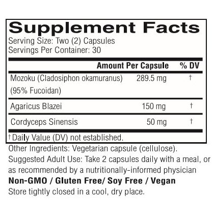 Okinawa hippo herbs supreme agaricus blazei plus cordyceps sinensis with fucoidan 95% - viên uống hỗ trợ điều trị, phòng bệnh ung thư, 60 viên
