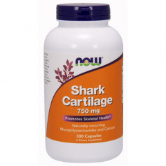 Viên sụn vi cá mập Now Shark Cartilage 750mg cao cấp giúp hỗ trợ điều trị xương khớp, 100 viên