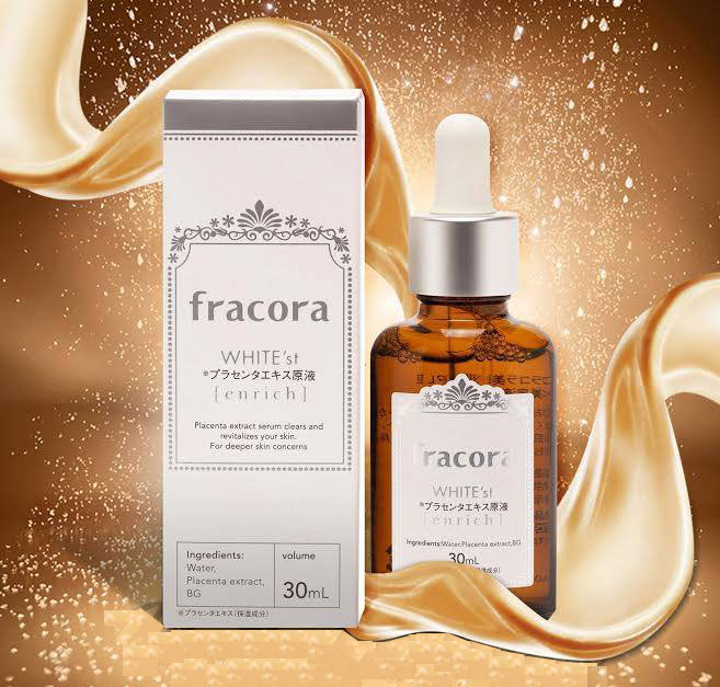 Serum đặc trị thâm nám chiết xuất 100 nhau thai tinh khiết fracora white placenta extract enrich nhật bản