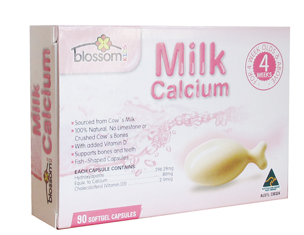 Cách sử dụng canxi milk blossom Úc