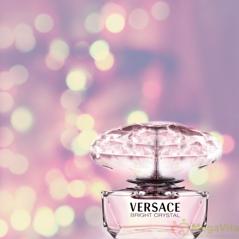 Nước hoa nữ hương hoa cỏ trái cây ngọt ngào versace bright crystal eau de toilette của Ý chai 90ml
