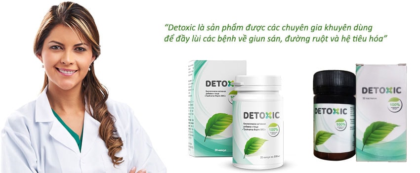 Detoxic chế phẩm diệt ký sinh trùng 20 viên