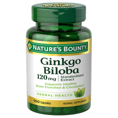 Viên uống bổ não Nature Bounty Ginkgo Biloba 120mg 100 viên