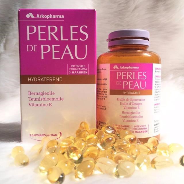 Mỗi viên collagen perles de peau hydratant có chứa các thành phần làm đẹp da như