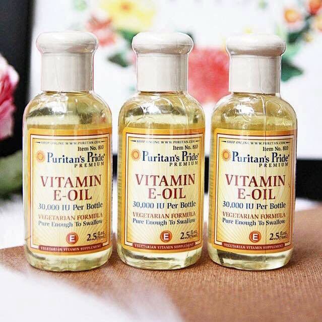 Ưu điểm khi sử dụng vitamin e oil puritan's pride