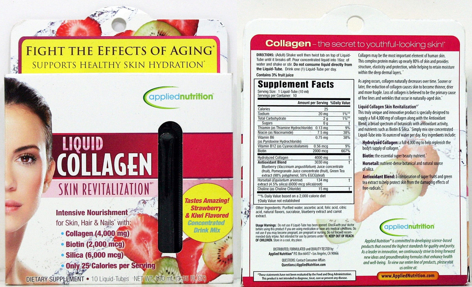 Collagen skin liquid revitalization