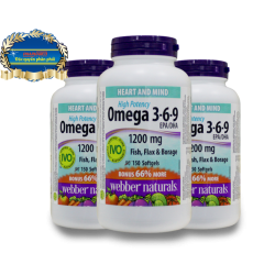 Webber Naturals Omega 3-6-9: Viên uống bổ sung Omega 369 từ Canada