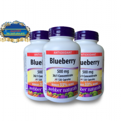 Webber Naturals Blueberry: Viên uống chống lão hóa, bổ mắt