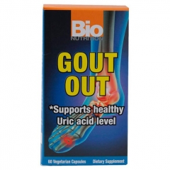 Bio Nutrition Gout Out: Hỗ trợ bệnh gút, giảm Aric Acid từ Mỹ 60 viên
