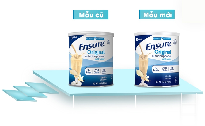 Sữa bột ensure original hương vani, mỹ - giúp bổ sung dinh dưỡng thiết yếu - mẫu mới
