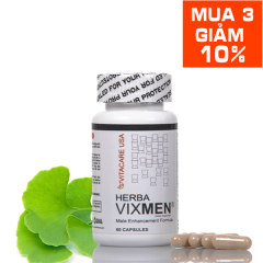 Herba Vixmen: giúp cương dương, tăng cường sinh lý nam, 60 viên