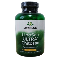 Swanson Liposan Ultra Chitosan - Viên uống giảm cân và hạ cholesterol trong máu,500mg  240 viên 