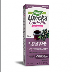 Nature’s Way Umcka Elderberry: Siro hỗ trợ điều trị cảm lạnh, cảm cúm, 120 ml