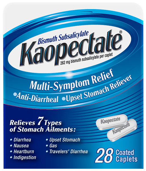Kaopectate Anti-Diarrheal–Viên Uống Hổ Trợ Điều Trị Tiêu Chảy Ổn Định Đường Ruột 28 Viên