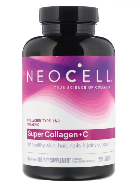 Neocell collagen + c type 1 & 3 - bổ sung collagen cho da tóc khỏe 250 viên
